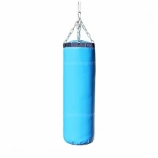 Боксерский мешок Стандарт 15кг (песок + опилки) синий