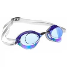 Стартовые очки для плавания Mad Wave Turbo Racer II Rainbow, цвет Бирюзовый (10W)