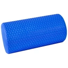 Ролик массажный для фитнеса и йоги CLIFF EVA 30x15см, синий