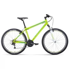 Велосипед горный хардтейл FORWARD SPORTING 27,5 1.2 S 27.5" 19" зеленый/бирюзовый RBKW1M17GS12 2021